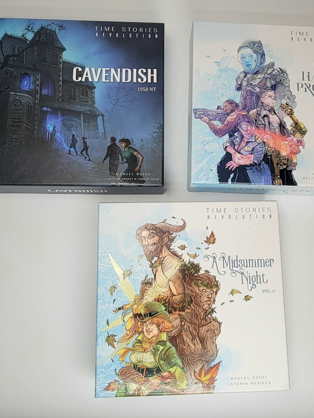 Time Stories Revolution LOT of 3 Games Cavendish Hadal Project A Midsummer Night